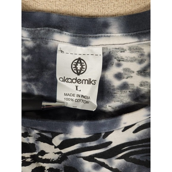 Akademiks Shirt Mens Small S Zebra Leopard Regular Fit Cotton Short Sleeve NWT 2 - Picture 3 of 10